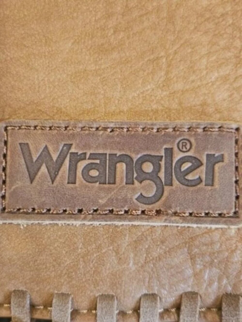 NEW Wrangler Turquoise Stone, Stud & Fringed Hobo Bag Brown Boho Western NWT - Picture 7 of 11